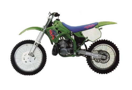 Product picture Kawasaki KX125 / KX250 service manual repair 1990-1991 KX 125 250