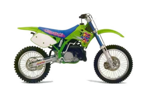 Product picture Kawasaki KX125 / KX250 service manual repair 1992-1993 KX 125 250