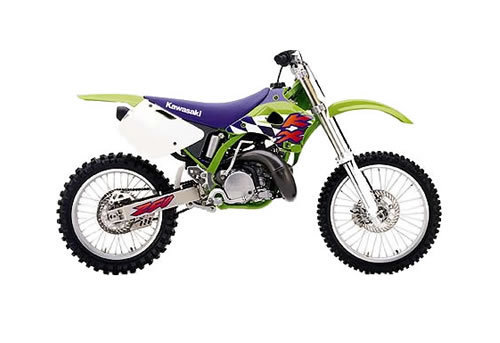 Product picture Kawasaki KX125 / KX250 service manual repair 1994-1998 KX 125 250